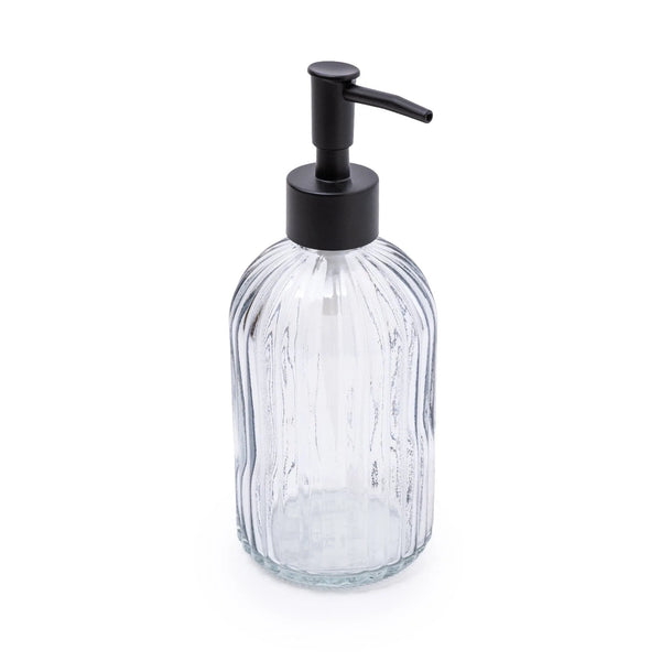 Clear Smoked Glass Soap Dispenser 6PK Candlelight Home