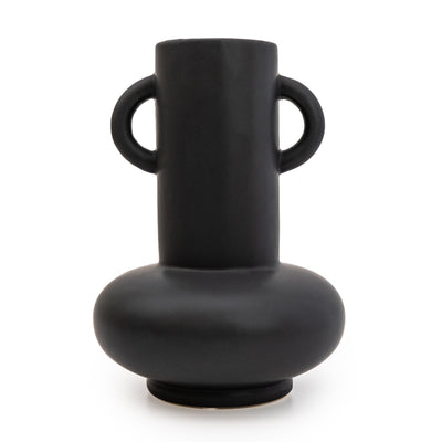 Candlelight Home 25cm Bulbous Vase Matt Black 1PK