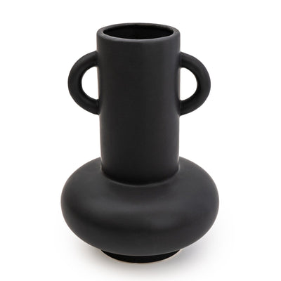 Candlelight Home 25cm Bulbous Vase Matt Black 1PK