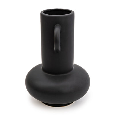 Candlelight Home 25cm Bulbous Vase Matt Black 1PK