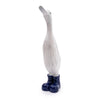 Candlelight Home 29CM LARGE RESIN DUCK WITH WELLIES - NAVY BLUE