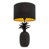 Candlelight Home 54.5cm Pineapple Lamp and Shade Black