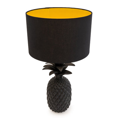 Candlelight Home 54.5cm Pineapple Lamp and Shade Black