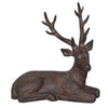Candlelight Home Animals & Insects Sitting Stag Ornament Brown 34.5cm 2PK