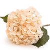Candlelight Home Artificial Flowers Single Hydrangea Two Tone Cream Faux Stem 46cm 10PK