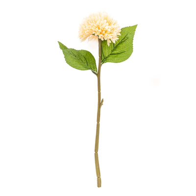 Candlelight Home Artificial Flowers Single Stem Faux Chrysanthemum Two Tone Light Peach 42cm 10PK