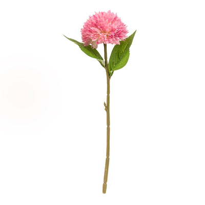 Candlelight Home Artificial Flowers Single Stem Faux Chrysanthemum Two Tone Pink and White 42cm 10PK