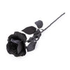 Candlelight Home Artificial Flowers Single Stem Faux Open Rose Black 54 cm Tall 10PK