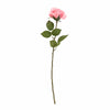 Candlelight Home Artificial Flowers Single Stem Faux Open Rose Light Pink 54 cm Tall 10PK