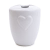 Candlelight Home Bathroom Accessories Bathroom Toothbrush Holder Embossed Heart White 6PK