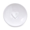 Candlelight Home Bathroom Soap Dish Embossed Heart White 6PK
