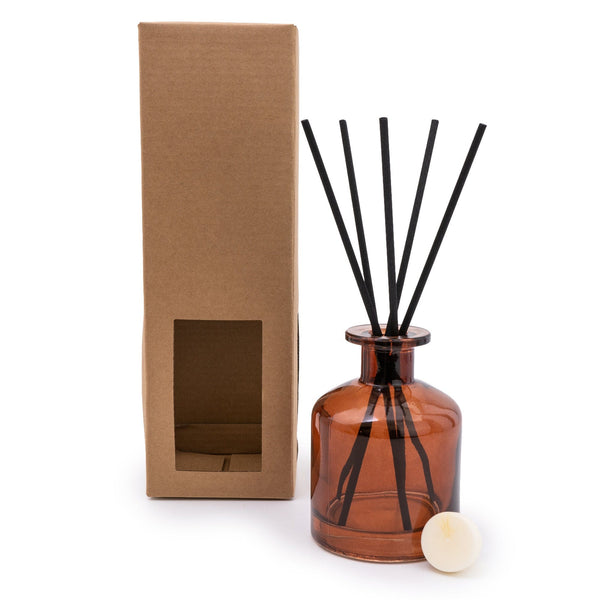 Bespoke 250ML Reed Diffuser Amber Glass Japanese Incense and Amber Sce