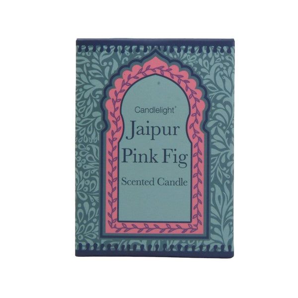 Jaipur Pink Fig Wax Filled Pot Candle in Gift Box Pear and Fig Scent 2