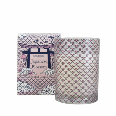 Candlelight Home Boxed Candles Japanese Blossom Boxed Candle in Gift Box Wild Cheery Scent 220g 6PK