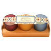 Candlelight Home Boxed Candles Moroccan Red Spice Set of 3 Mini Votives Candles in Gift Box Red Cinnamon Scent 6PK