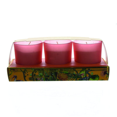 Candlelight Home Candle Candlelight Chinoiserie Set of 3 Wax Filled Candle Pots Oriental Lily Scent 50g 6PK