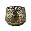 Candlelight Home Candle Holders Antiqued Blackened Brass Tealight Holder Small 6PK