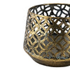 Candlelight Home Candle Holders Antiqued Blackened Brass Tealight Holder Small 6PK