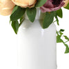 Candlelight Home Faux Dusky Peonies and Blooms in White Ceramic Vase 6PK