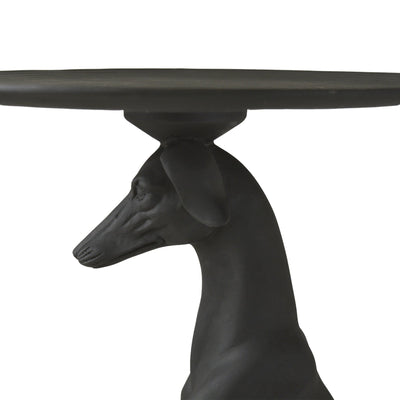 Candlelight Home Greyhound Side Table in Black 1PK