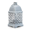 Candlelight Home Lanterns Small Grey Distressed Cut Out Metal Lantern 19cm 1PK