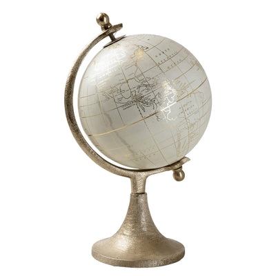 Candlelight Home Large Decorative Globe Cream and Gold