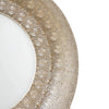 Candlelight Home Moroccan Cut Out Filigree Silver Round Mirror 72cm 1PK