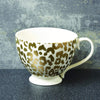 Animal Luxe Footed Mug Leopard Print Gold 6PK