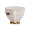 Candlelight Home Mugs Eyelash Footed Mug Pink and Gold 9cm 6PK