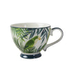 Candlelight Home Mugs Set of 2 Emerald Eden Decal Footed Mug with Green Rim (MO) 1PK