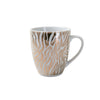 Candlelight Home Mugs Set of 2 Gold Zebra Print Curved Mugs (MO) 1PK