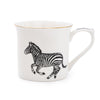 Candlelight Home Mugs Zebra 11oz Mug with Gold Rim 6PK