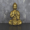 Candlelight Home Ornaments Praying Buddha Ornament Antique Gold 31cm 2PK