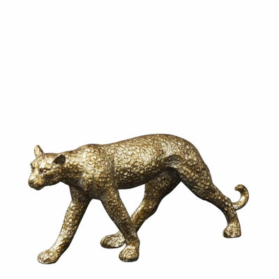 Candlelight Home Ornaments Standing Distressed Silver Resin Leopard (MO) 1PK