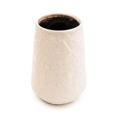 Candlelight Home Planters & Vases Small White Conical Vase 28cm 1PK