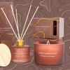 Candlelight Home Reed Diffusers 150ml Glass Filled Amber & Bergamot Reed Diffuser in Amber Shea Scent 1PK (MO)