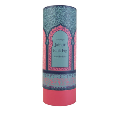 Candlelight Home Reed Diffusers Jaipur Pink Fig Reed Diffuser in Gift Box Pear and Fig Scent 150ml 6PK