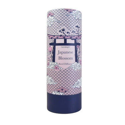 Candlelight Home Reed Diffusers Japanese Blossom Reed Diffuser in Gift Box Wild Cherry Scent 150ml 6PK