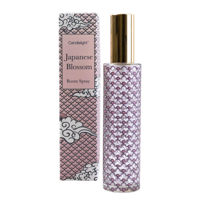 Candlelight Home Room Sprays Japanese Blossom Room Spray in Gift Box Wild Cherry Scent 100ml 6PK