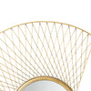 Candlelight Home Round Metal Criss Cross Frame Mirror 76cm 1PK