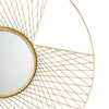 Candlelight Home Round Metal Criss Cross Frame Mirror 76cm 1PK