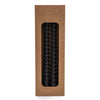 Candlelight Home SET OF 4 TWISTED DINNER CANDLES - BLACK