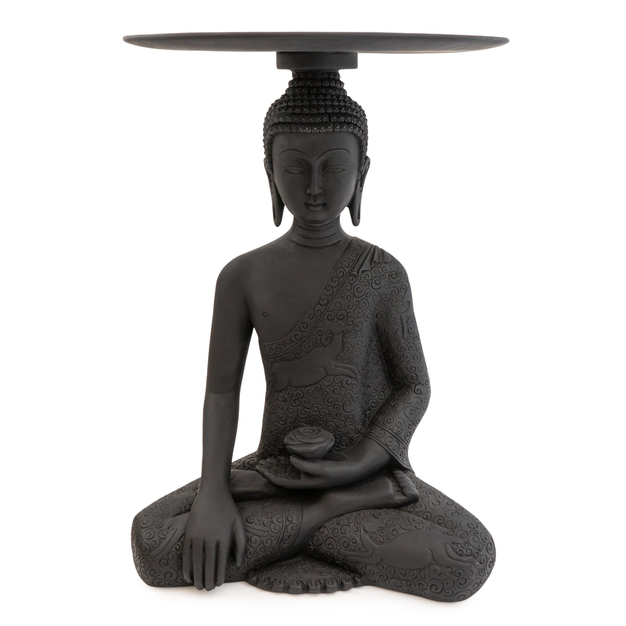 Buddha 1PK (MO) 52.5cm - Table Home Candlelight Black