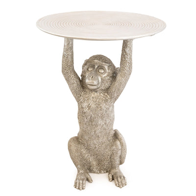 Candlelight Home Tables Monkey Table Silver Effect 52.5cm 1PK