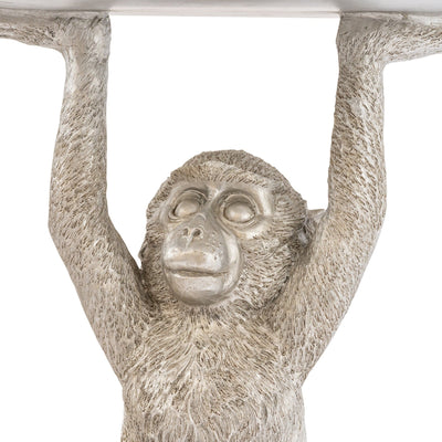 Candlelight Home Tables Monkey Table Silver Effect 52.5cm 1PK