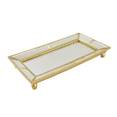Candlelight Home Tray 30.5CM ORNATE MIRRORED TRAY 1PK