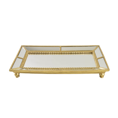 Candlelight Home Tray 30.5CM ORNATE MIRRORED TRAY 1PK