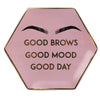 Candlelight Home Trinket Boxes & Dishes Ceramic Hexagon Trinket Dish Good Brows Pink/Gold 14.8cm 8PK
