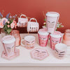 Candlelight Home Trinket Boxes & Dishes Ceramic Hexagon Trinket Dish Good Brows Pink/Gold 14.8cm 8PK
