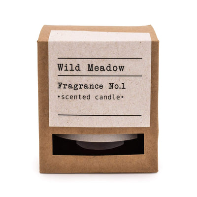Candlelight Home Wax Pot Candles Amber Glass Wax Filled Pot Candle 'Wild Meadow' - Amber Lily Scent 9cm (MO) 1PK